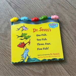 4/$20 Dr. Seuss's One Fish Two Fish Book with Colorful Fish Toys